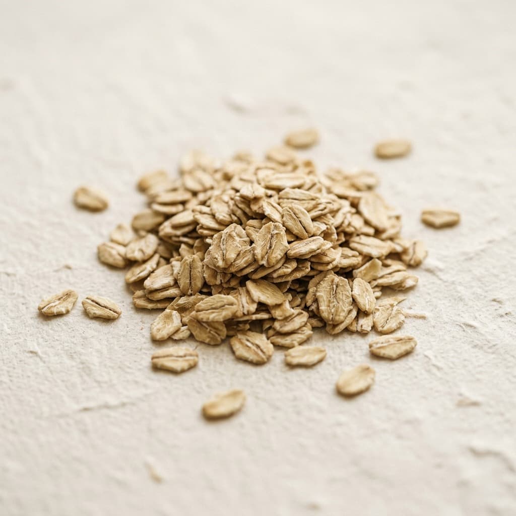 Oat Kernel Flour macro photograph